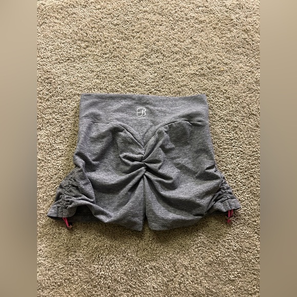 Bombshell Sportswear Pants - Bombshell Sportswear CONTOUR TOGGLE SHORTS in Cloud